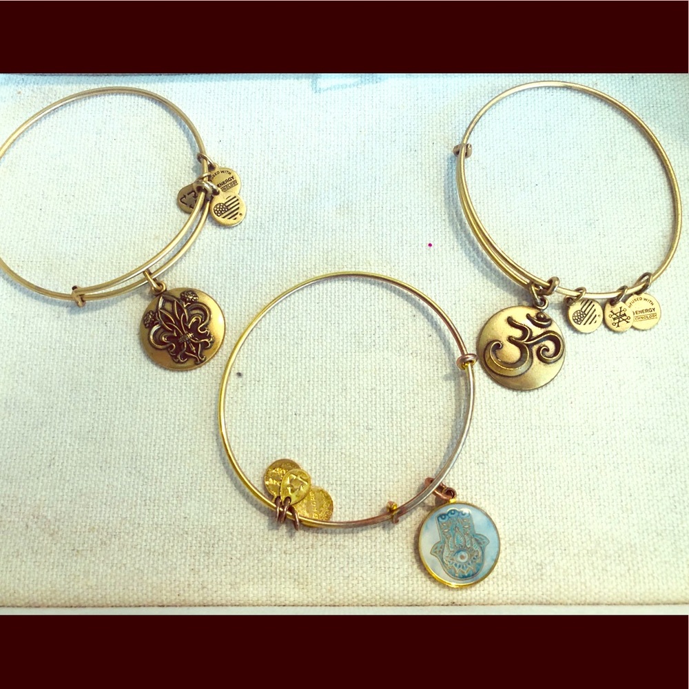 3 Alex and Ani bracelets